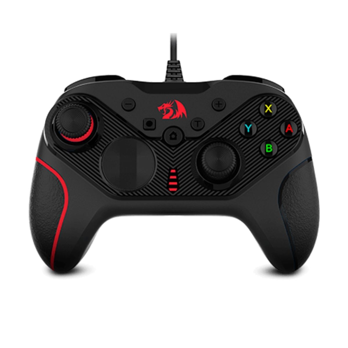 REDRAGON - Redragon Control Gamepad Rift G710 4 Macros Turbo Vibración Dual Plug&Play PC Switch PS3