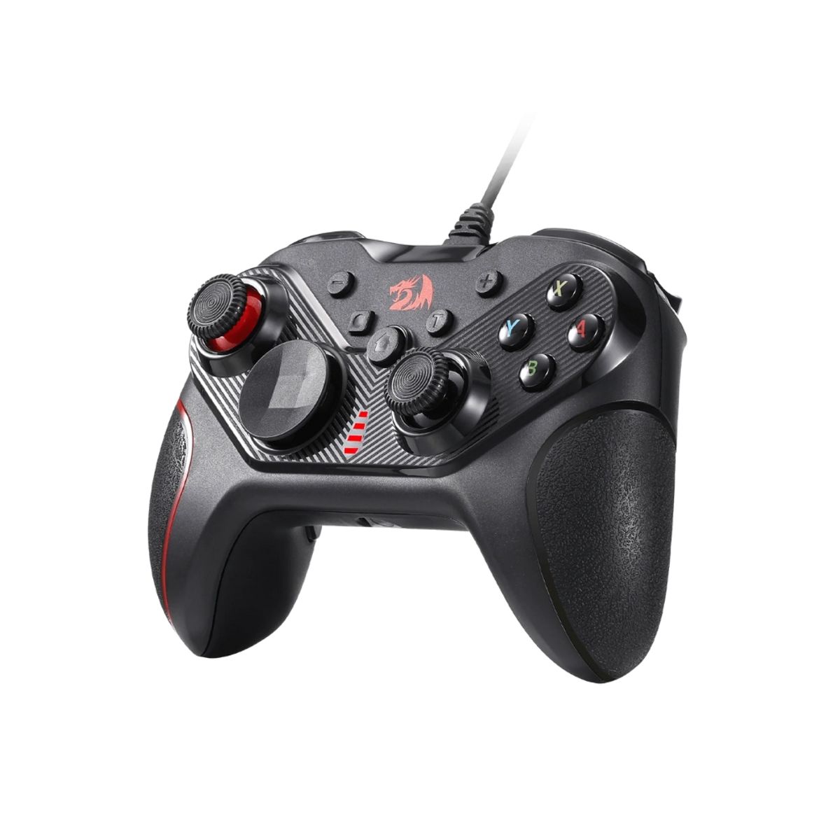 REDRAGON - Redragon Control Gamepad Rift G710 4 Macros Turbo Vibración Dual Plug&Play PC Switch PS3