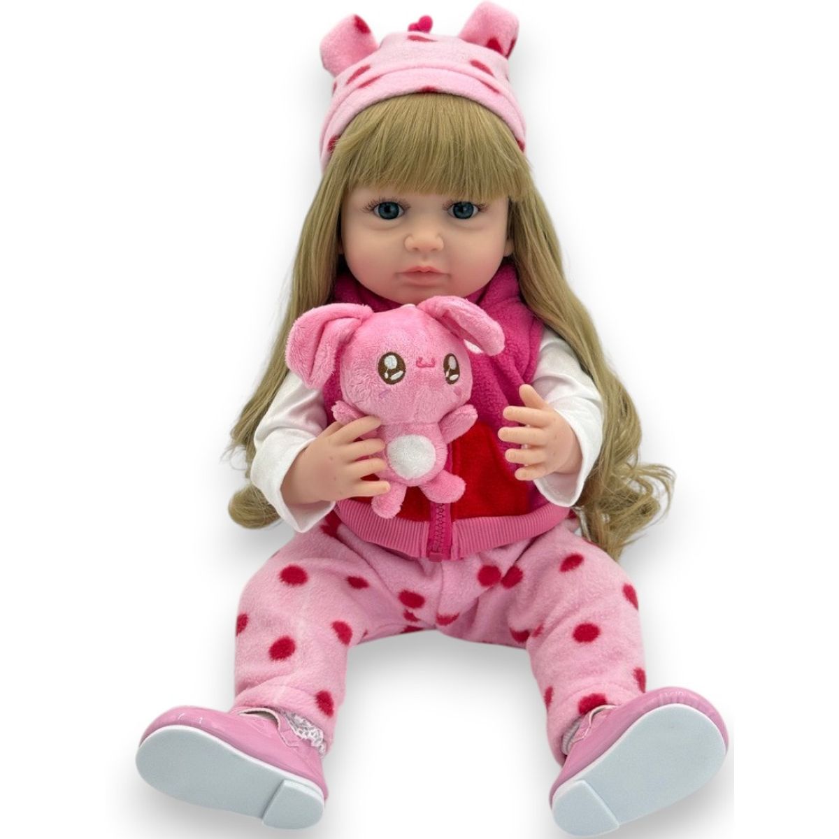 GENERICO - Bebe Aspecto Realista Silicona 55 cm Bebe Accesorio Conejo