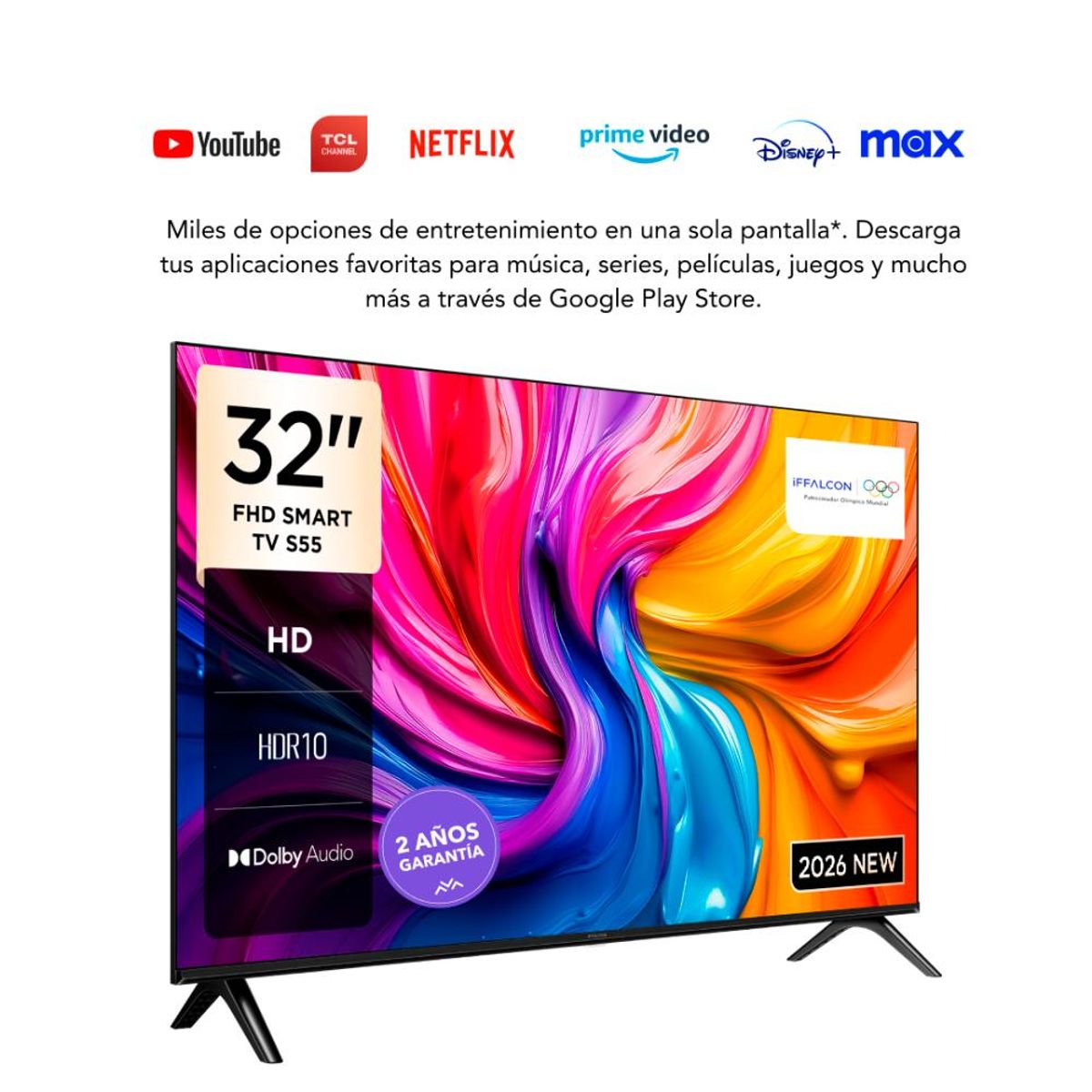 IFFALCON - Televisor 32 Pulgadas HD iFFALCON 32S55 MOD 2026