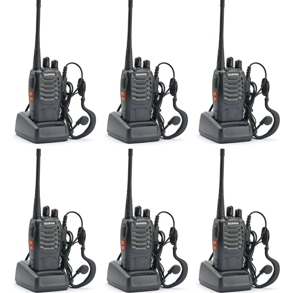 SKY - De 6 Radios Baofeng Bf-888s Walkie Talkie Inmediato