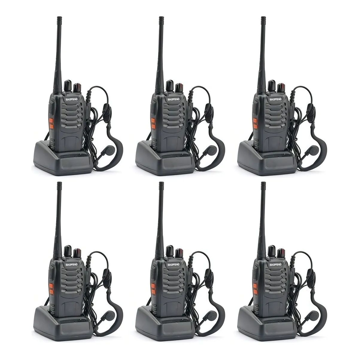 SKY - De 6 Radios Baofeng Bf-888s Walkie Talkie Inmediato