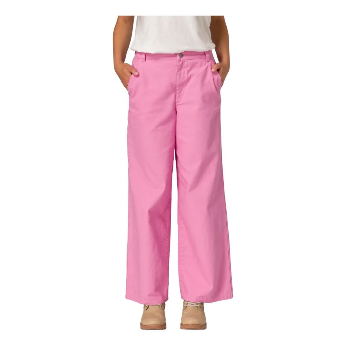 CAT - Pantalon CAT Mujer RELAXED CANVAS CARPE Rosa CAT