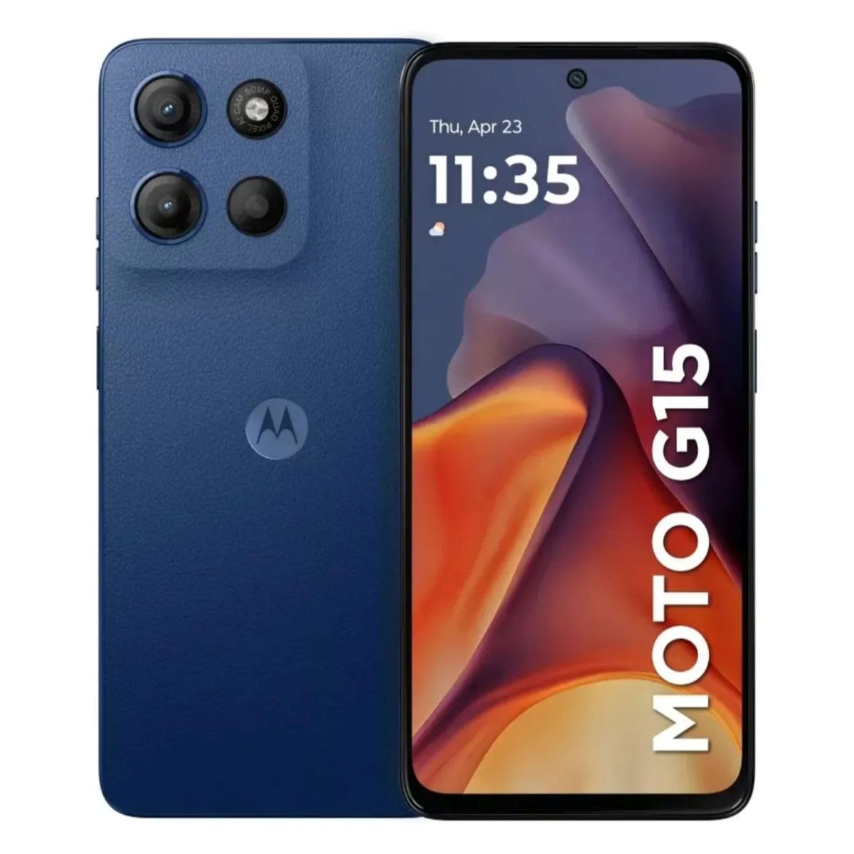MOTOROLA - Celular Motorola G15 4G Dual SIM 6.72” FHD+ 512GB 12GB 4+8 50MP IP54 5200mAh Dolby Atmos - Azul