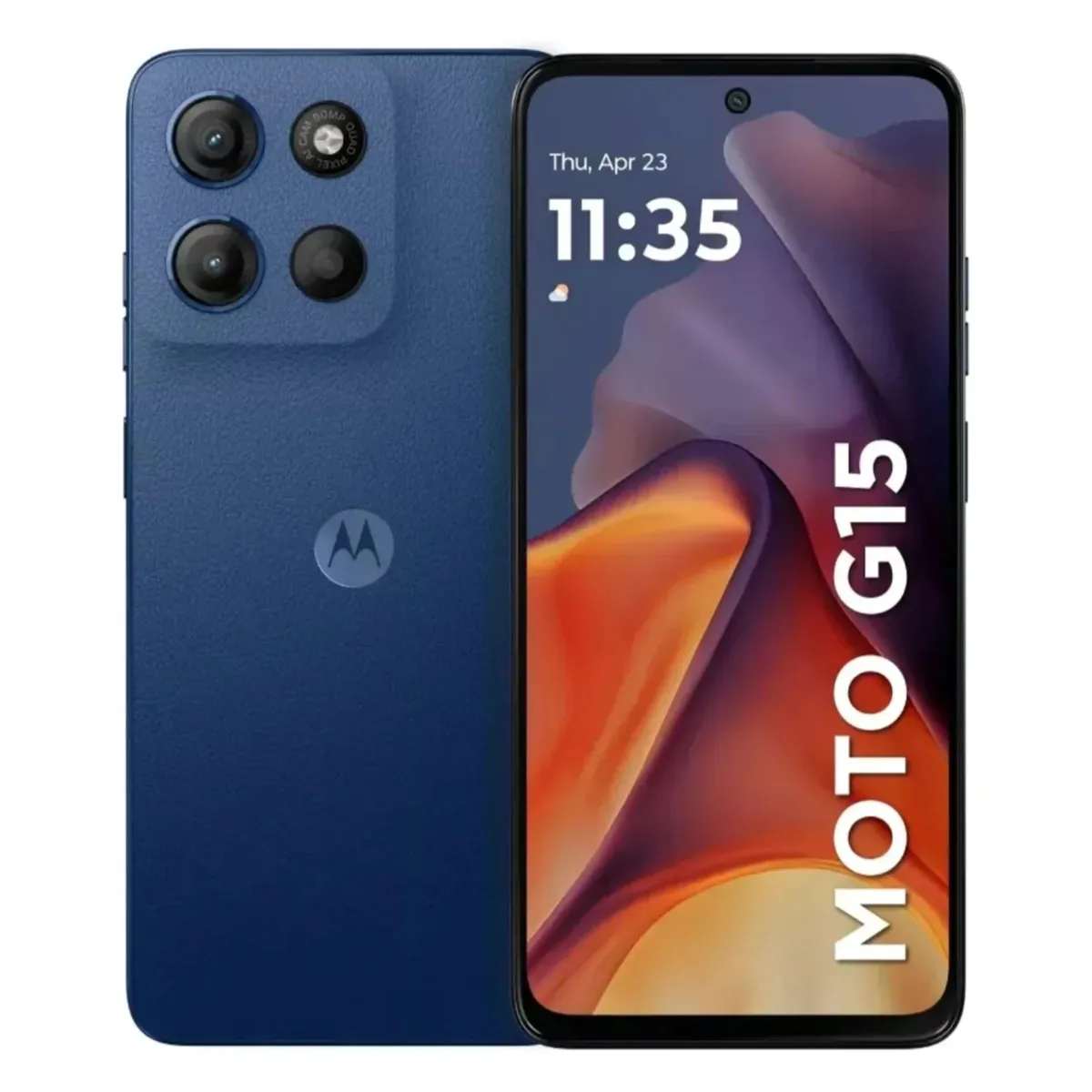 MOTOROLA - Celular Motorola G15 4G Dual SIM 6.72” FHD+ 512GB 12GB 4+8 50MP IP54 5200mAh Dolby Atmos - Azul