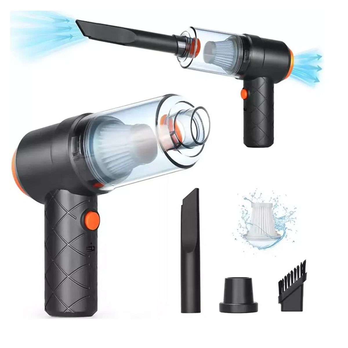 GENERICO - Aspiradora Inalámbrica Recargable Multiusos con Accesorios