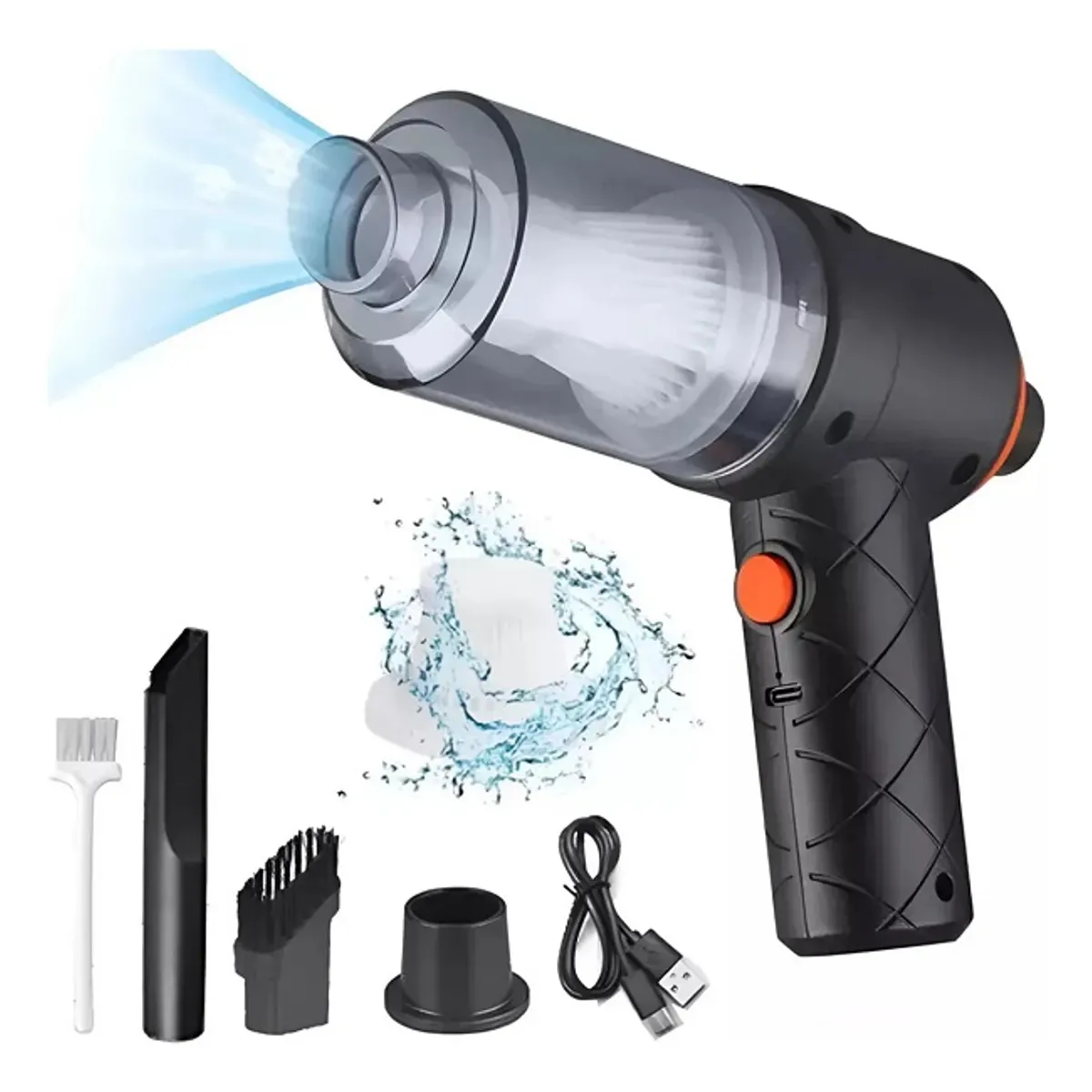 GENERICO - Aspiradora Inalámbrica Recargable Multiusos con Accesorios