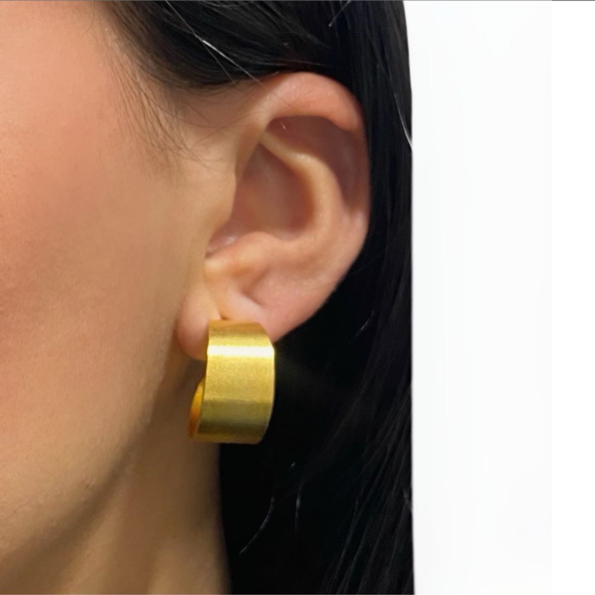 MERAKI - Candongas mujer bañadas en oro 24kt - Aretes Mujer - Aretes elegantes