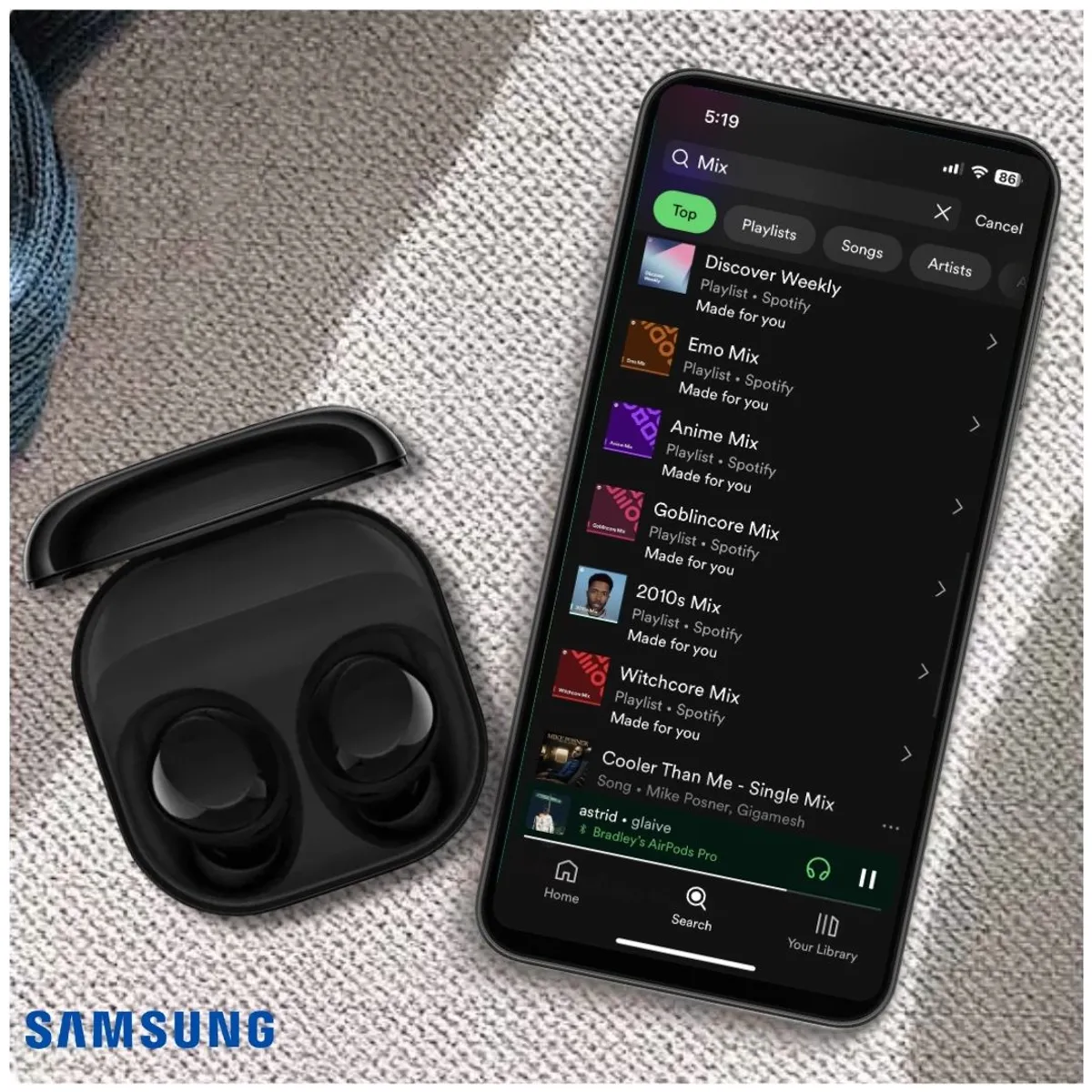 SAMSUNG - Audifonos Samsung Galaxy Buds Core - Negros