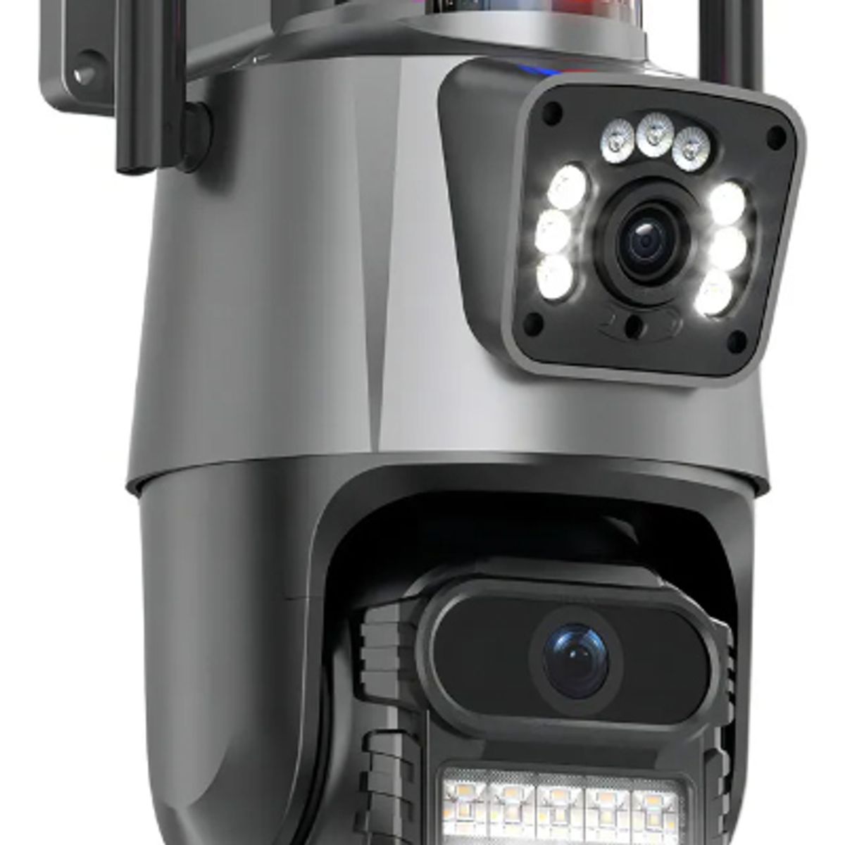 GENERICO - CAMARA DE SEGURIDAD DOBLE LENTE CON ALARMA