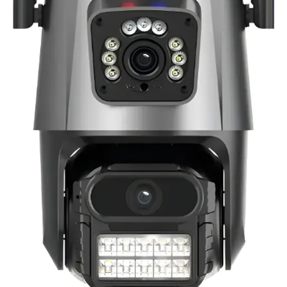 GENERICO - CAMARA DE SEGURIDAD DOBLE LENTE CON ALARMA