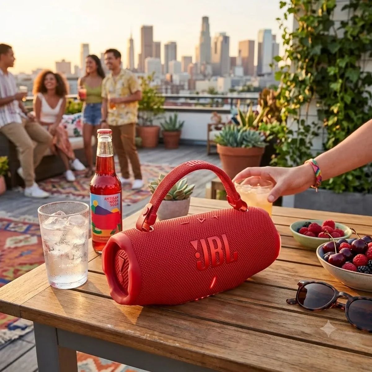 JBL - Parlante Bluetooth Portátil JBL Charge 6 Inalámbrico - Rojo