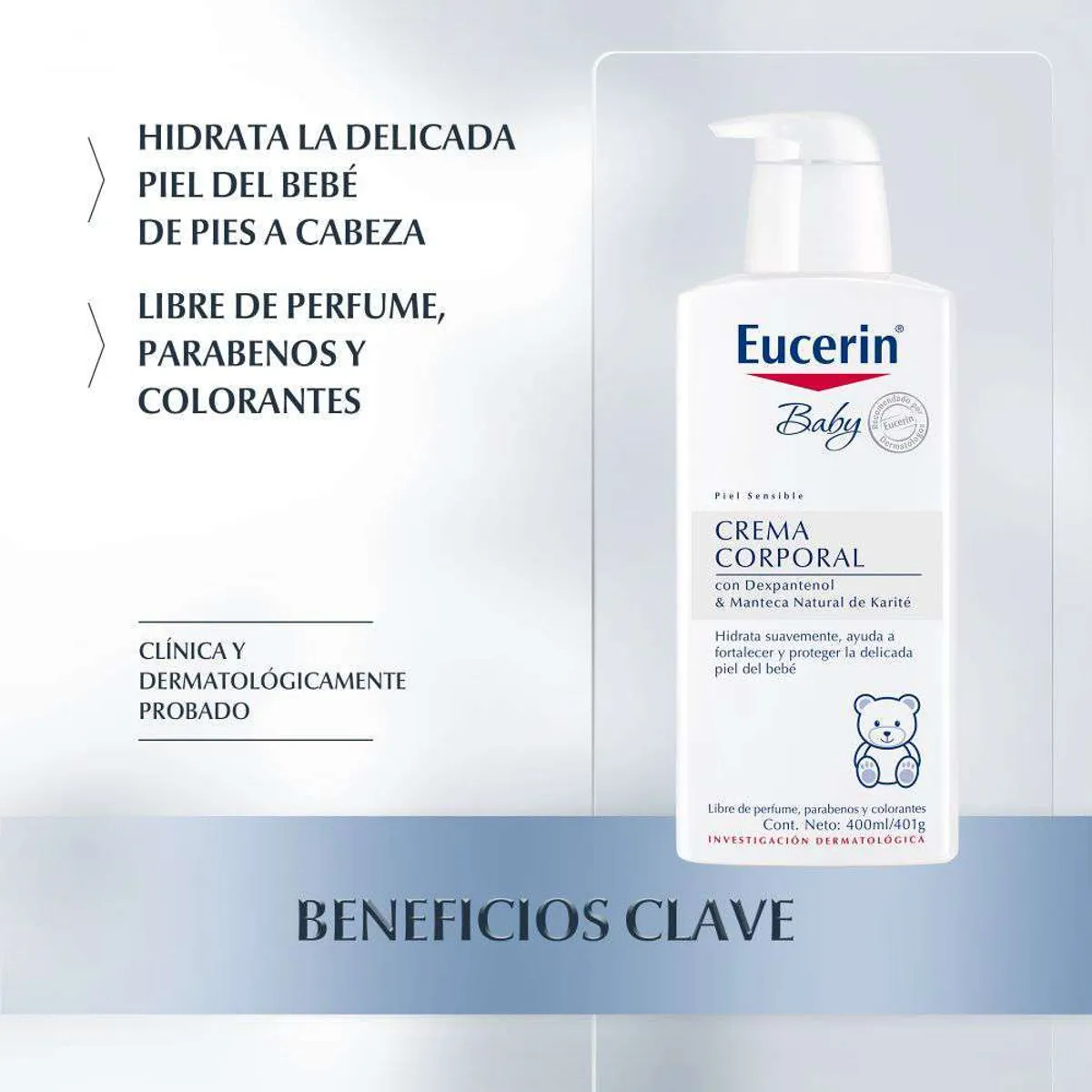 EUCERIN - EUCERIN Baby Crema Corporal X 400 Ml