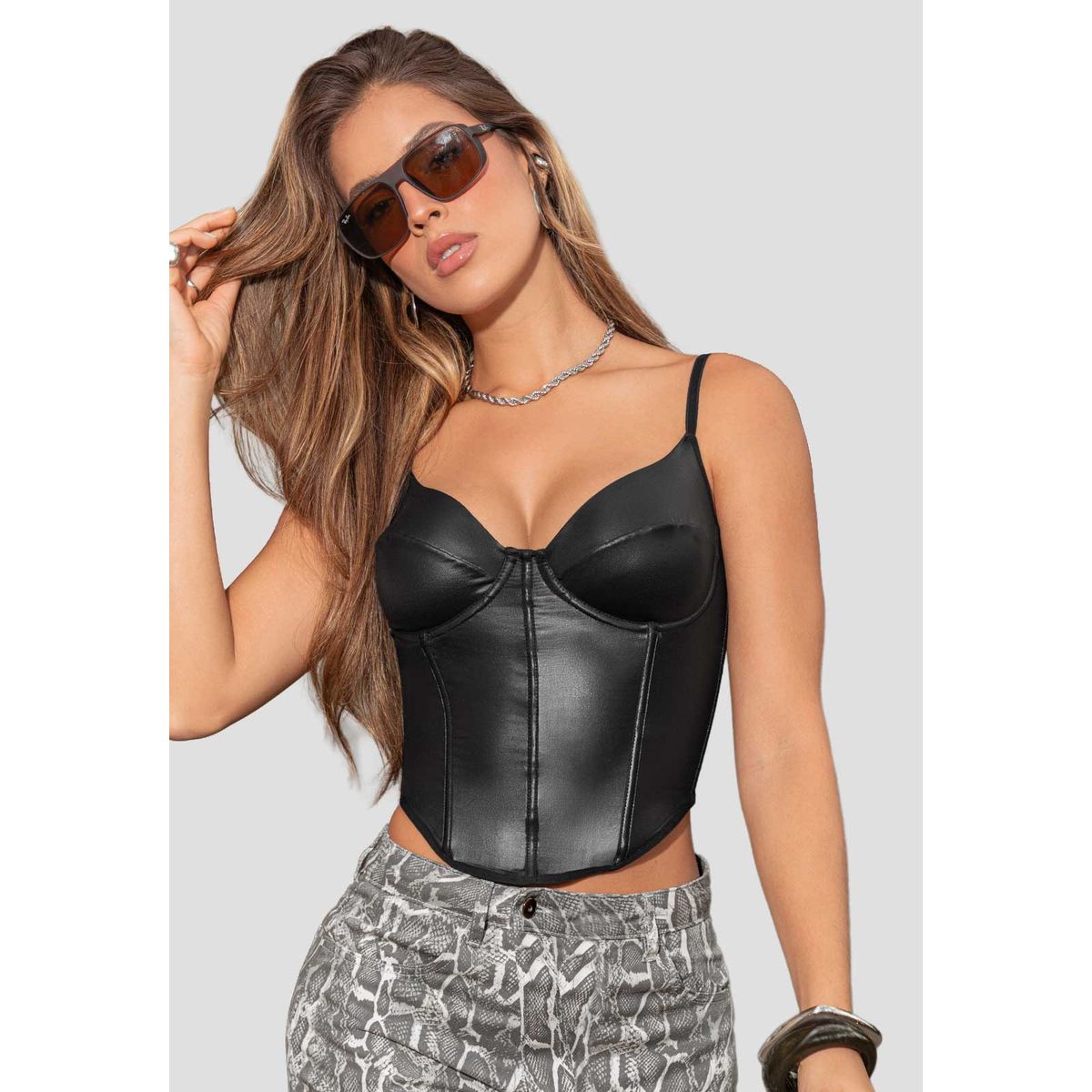 ATYPICAL - Corset Mujer Negro Atypical 113980
