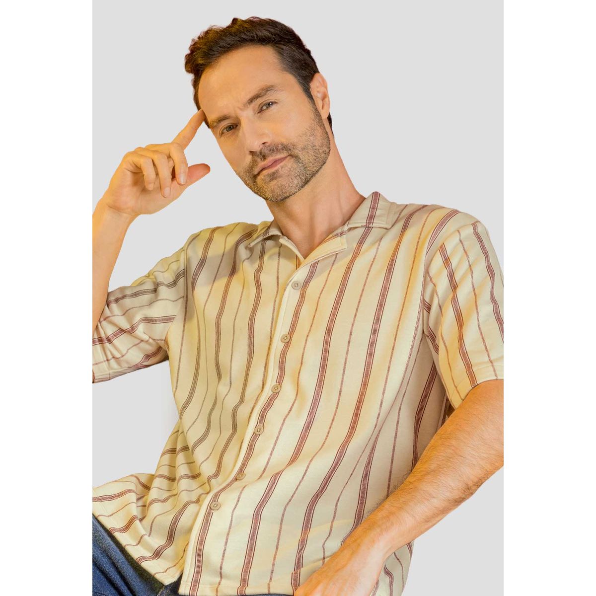 MARKETING PERSONAL - Camisa Hombre Estampado Mp 113966