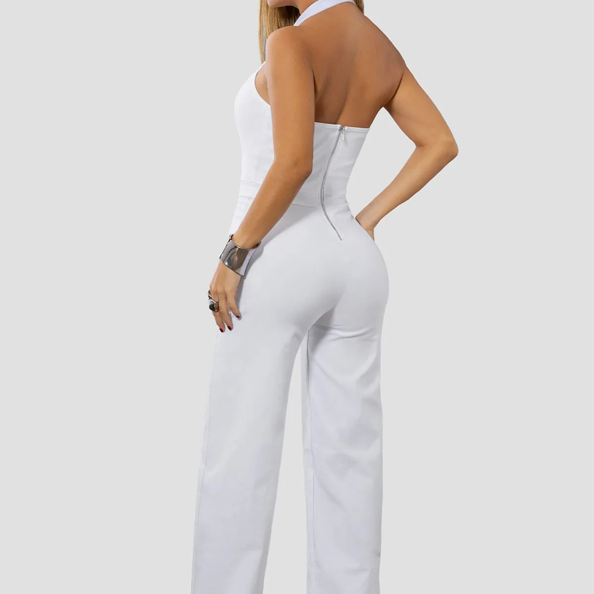 MARKETING PERSONAL - Enterizo Largo Mujer Blanco Mp 110697