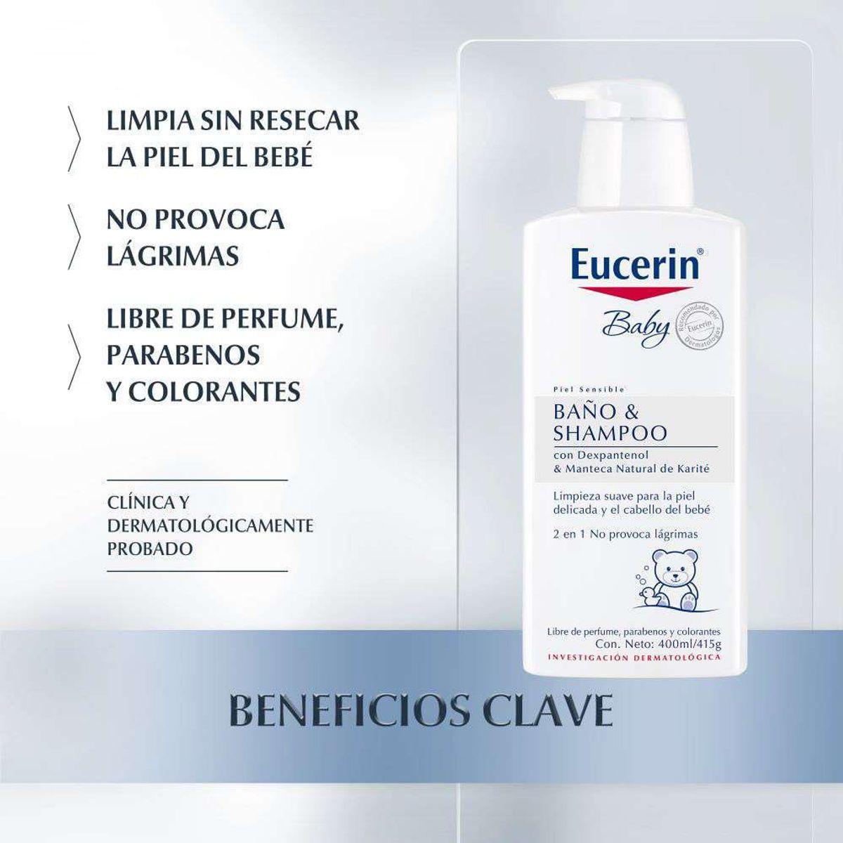 EUCERIN - EUCERIN Baby Baño Y Champú X 400Ml