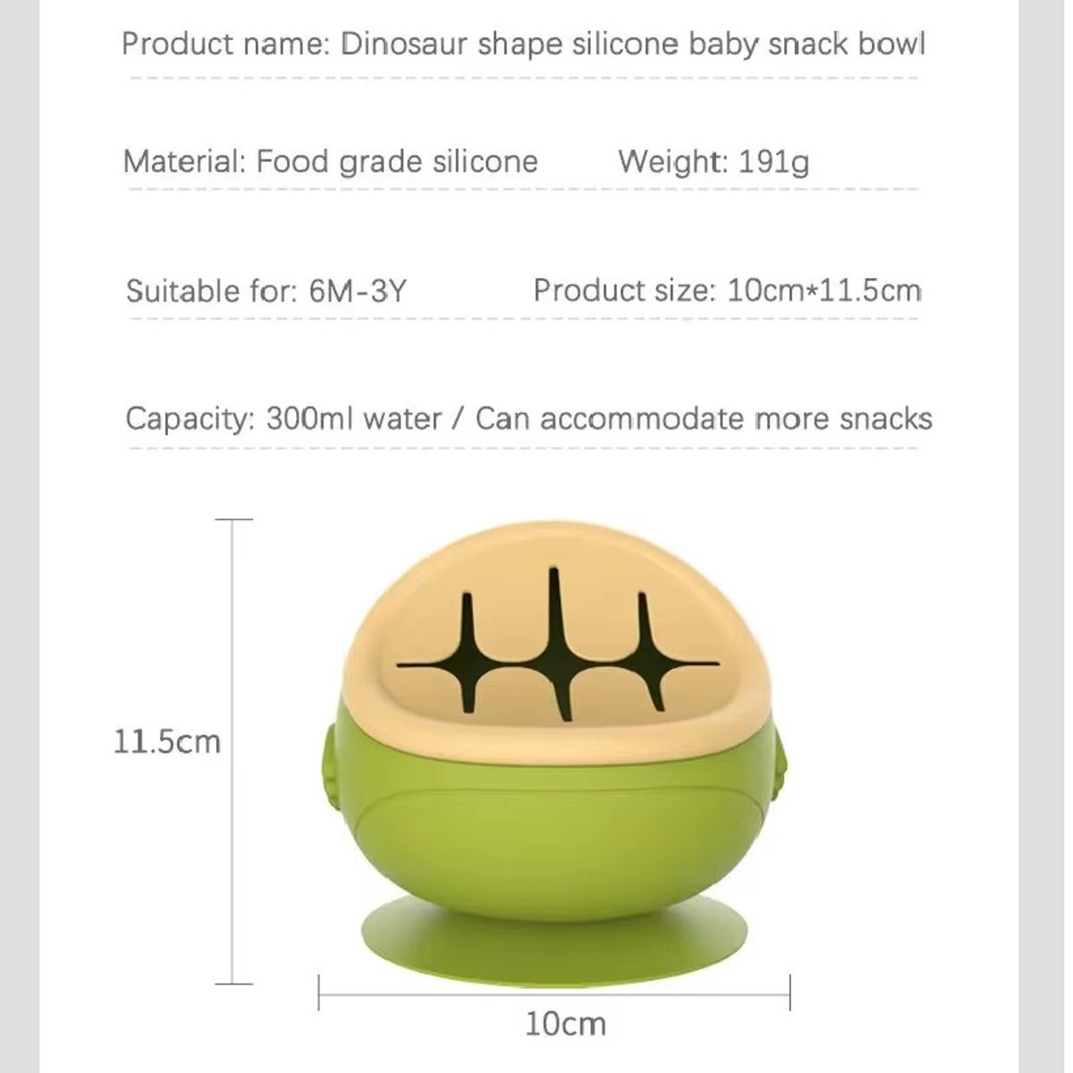 GENERICO - Porta Snacks en Silicona para Niños