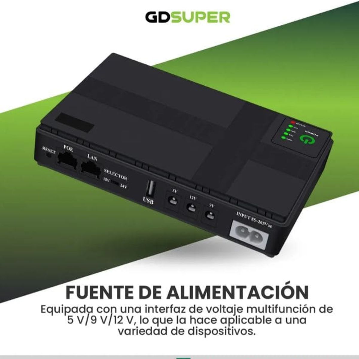 INNOVA - Mini Ups Gdsuper 20.000mah Respaldo De Energía Para Router Modem Y Cámara Negro Negro
