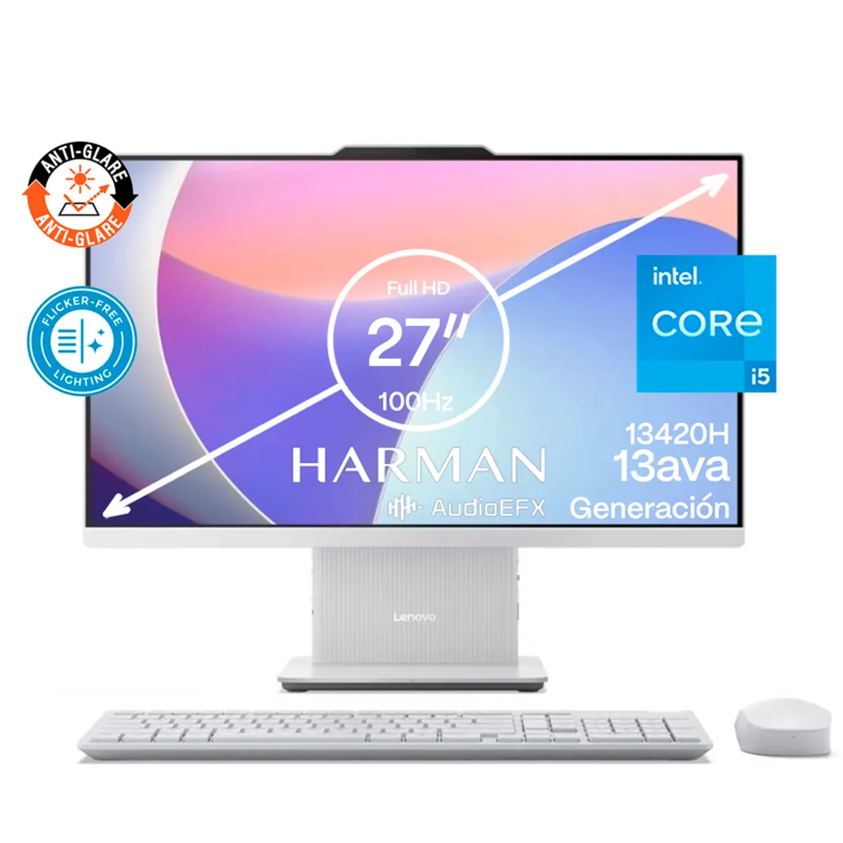 Lenovo - All in one LENOVO IDEACENTRE Intel Core i5 13420H RAM 8GB SSD 256 GB Intel UHD Graphics 100HZ