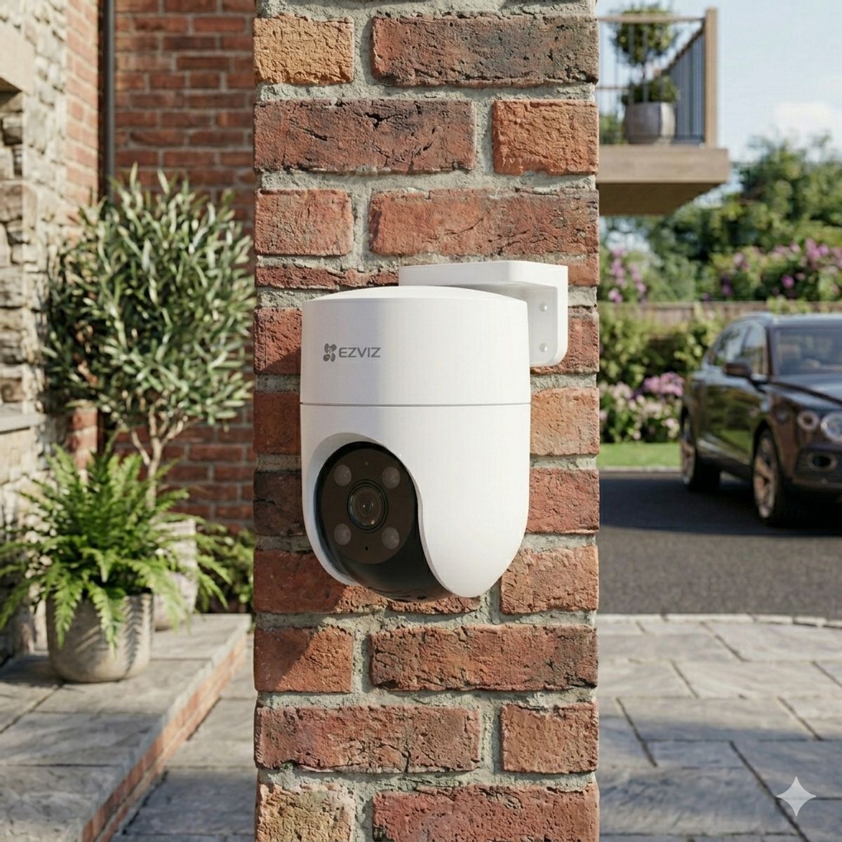 EZVIZ - Cámara De Seguridad WiFi exterior robótica 360° resistente al agua - EZVIZ H8c 2K 3MP