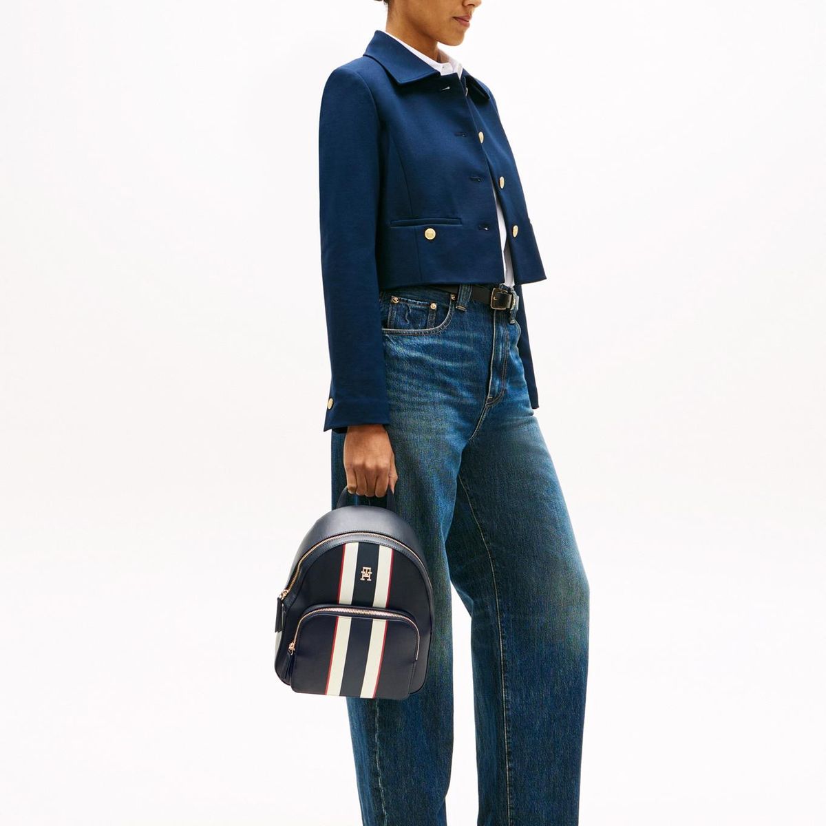 TOMMY HILFIGER - Morral azul IM LATAM corporate con logo Tommy Hilfiger