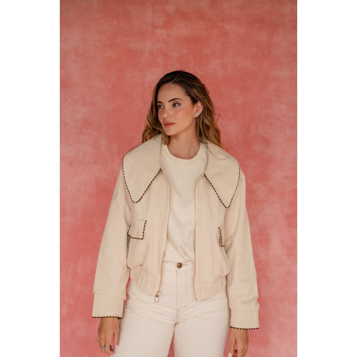 ALGODON Y COCO - Chaqueta arena