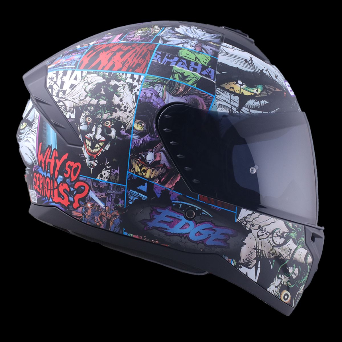 EDGE HELMETS - Casco DC Integral Zoom Pro Joker Cert. DOT