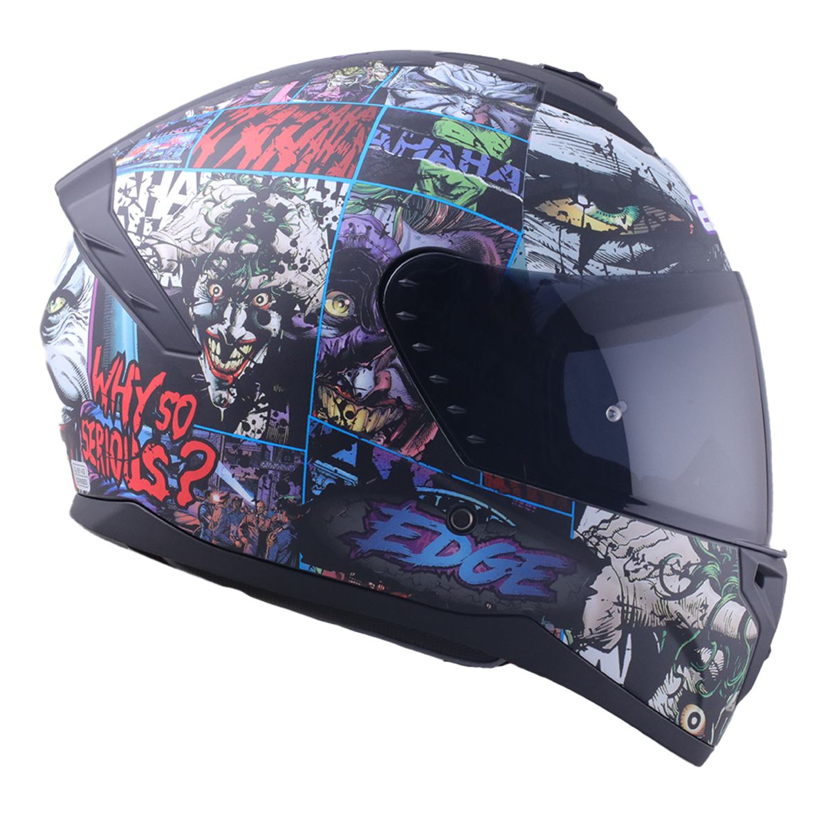 EDGE HELMETS - Casco DC Integral Zoom Pro Joker Cert. DOT