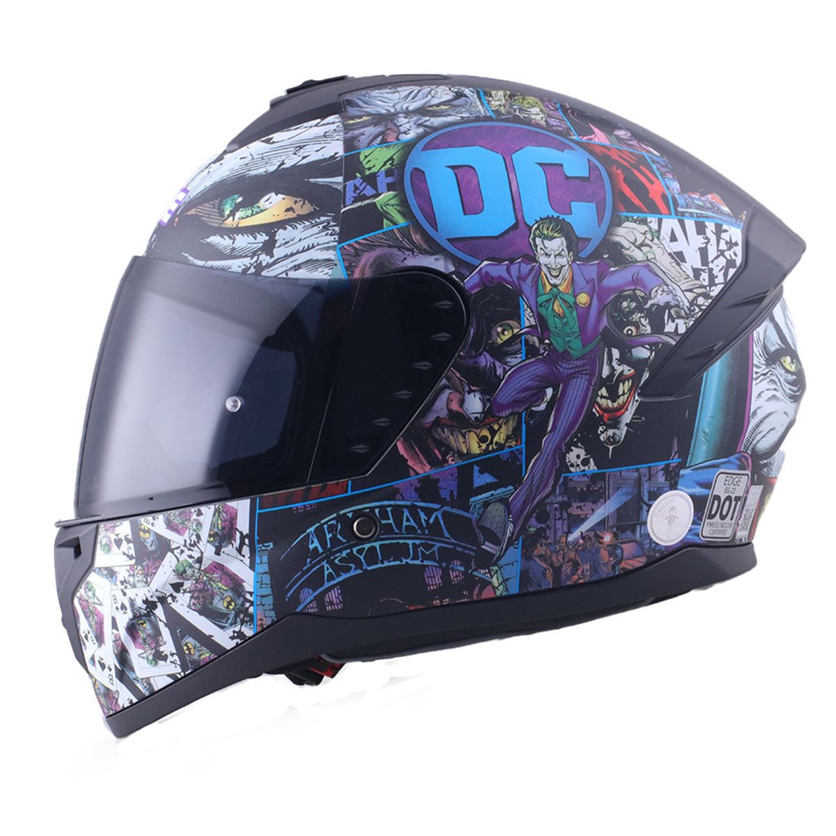 EDGE HELMETS - Casco DC Integral Zoom Pro Joker Cert. DOT