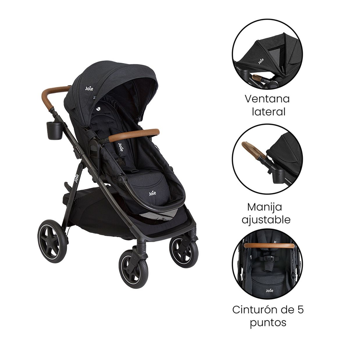 JOIE - Coche Bebé 4 en 1 Ginger Lx Shale Joie