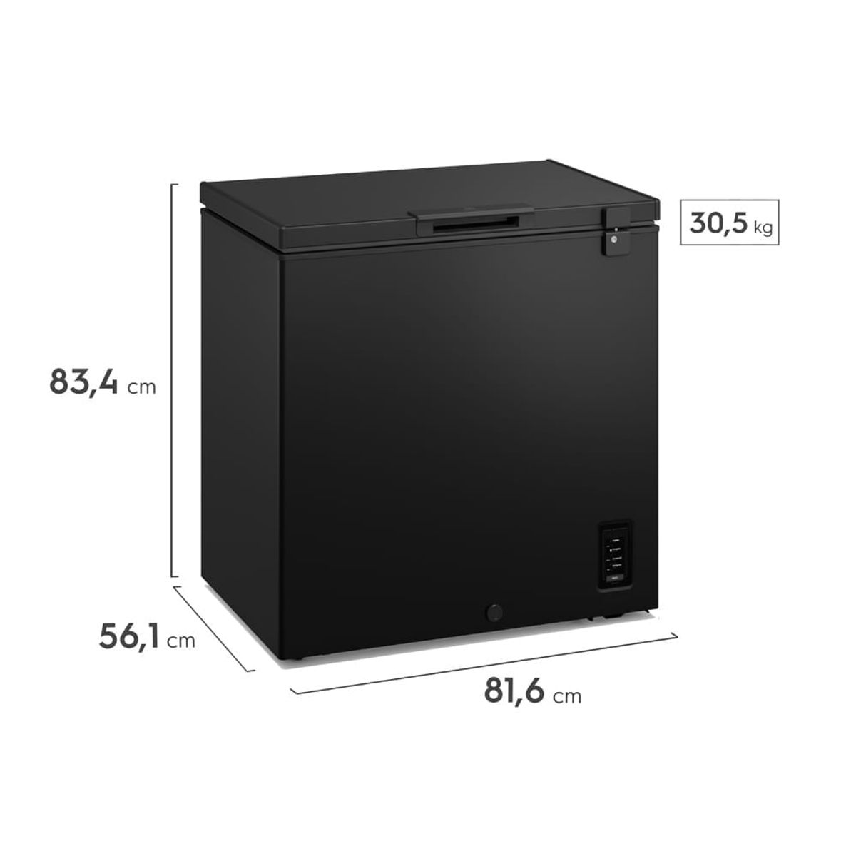 ELECTROLUX - Congelador Horizontal Electrolux 197L Frost Inverter Negro EFH20S3C5AB