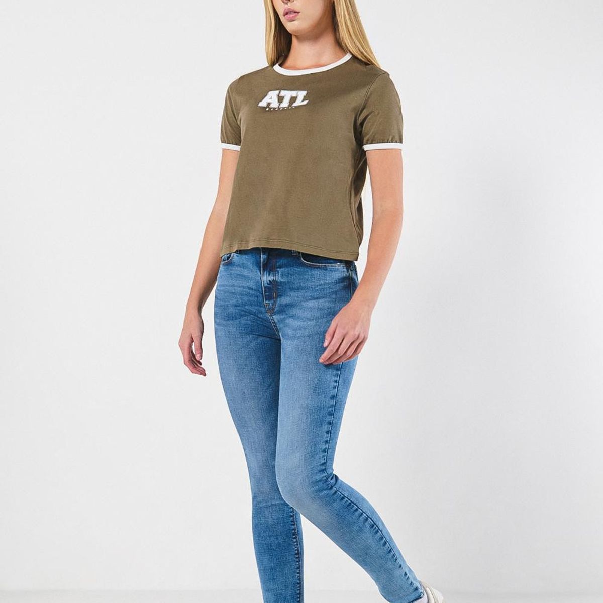 KOAJ - KOAJ Jean azul claro jegging con tiro súper alto y ajuste ce Mujer