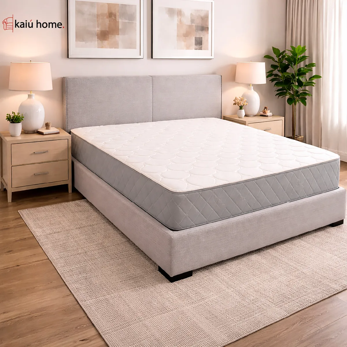 KAIU HOME - Colchon Resortado Euro Doble 140x190