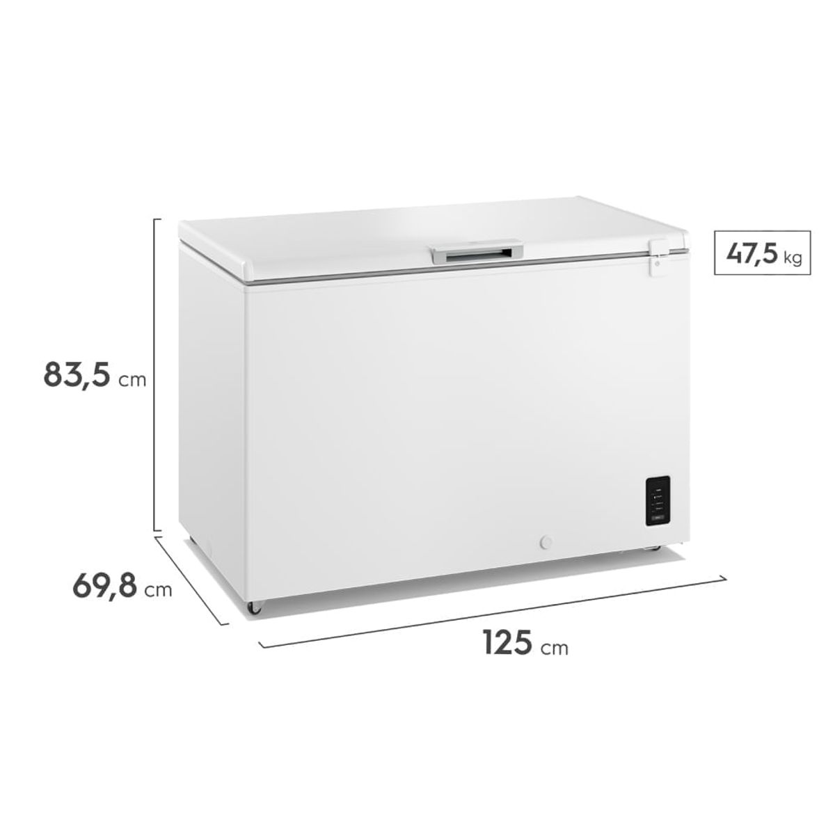 ELECTROLUX - Congelador Horizontal Electrolux 366L Frost Inverter Blanco EFH38S3C5AW