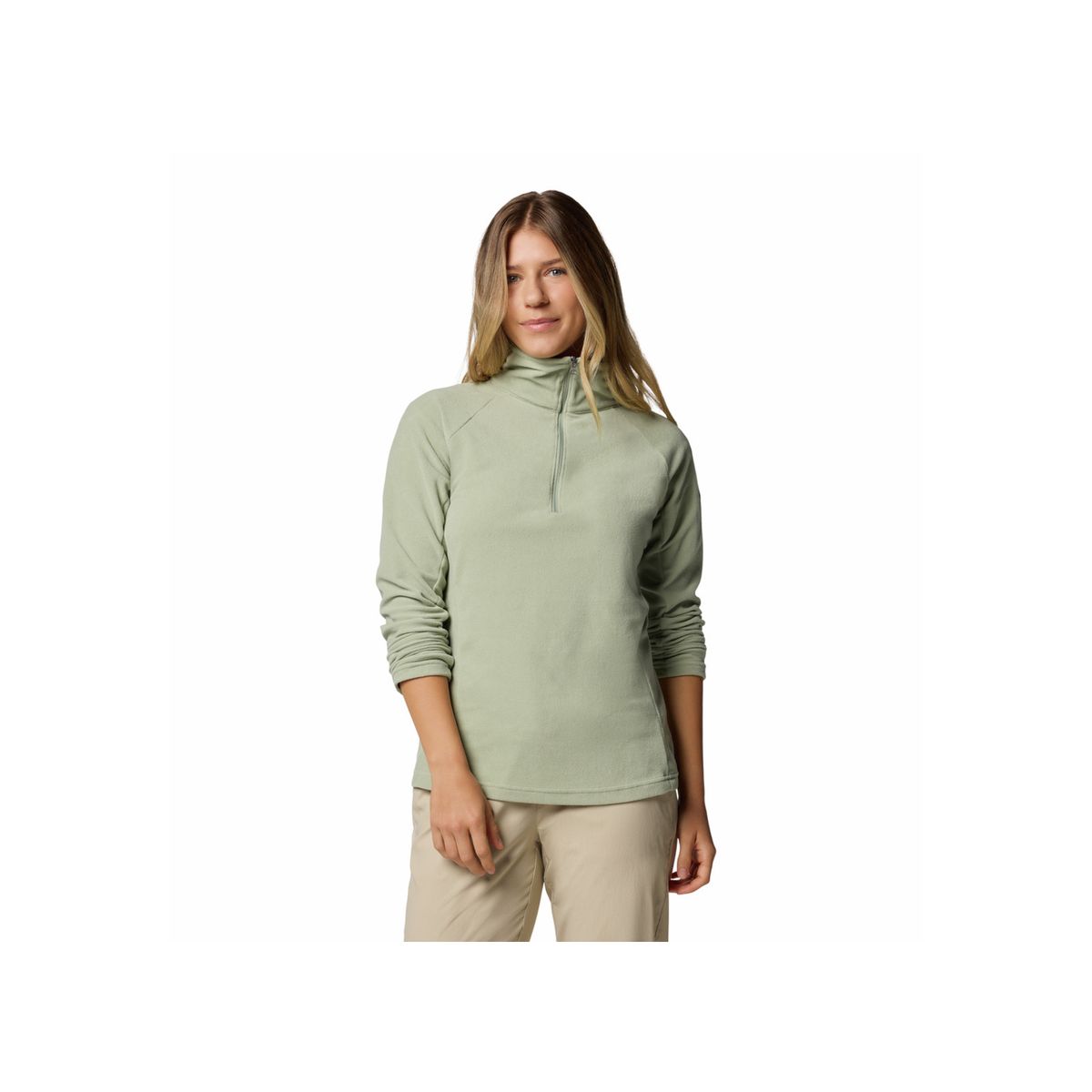 COLUMBIA - Buzo Mujer Columbia GLACIAL IV 1/2 ZIP Crema COLUMBIA