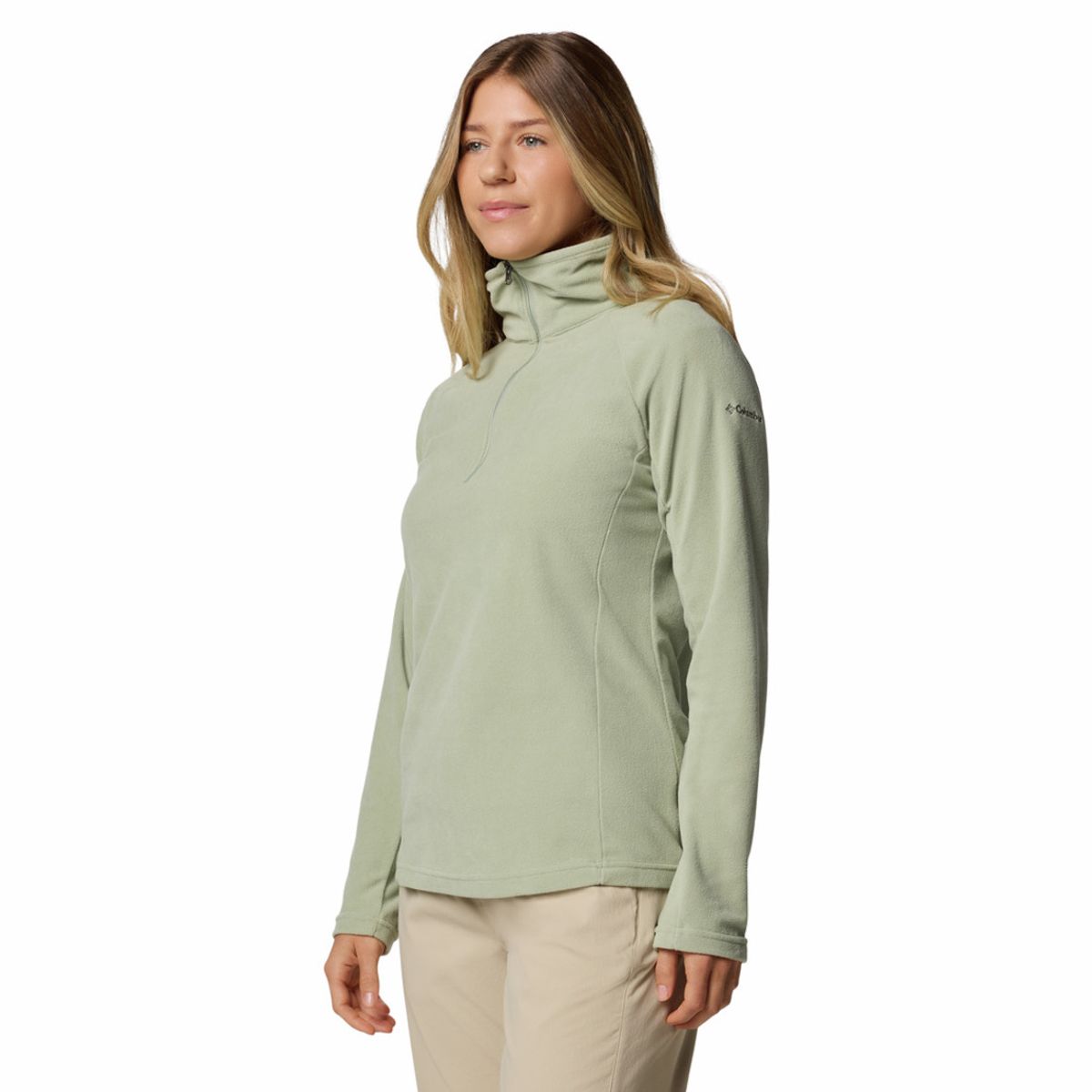 COLUMBIA - Buzo Mujer Columbia GLACIAL IV 1/2 ZIP Crema COLUMBIA