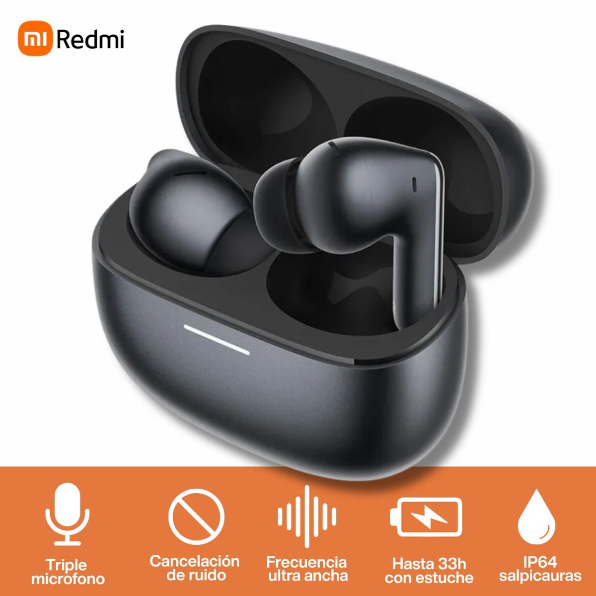 XIAOMI - Audífonos Xiaomi Bluetooth Redmi Buds 8 Pro - Negros
