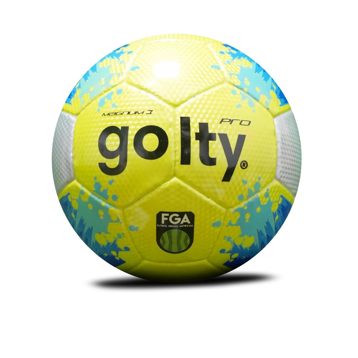 GOLTY - BALÓN DE FÚTBOL GRAMA ARTIFICIAL FGA GOLTY MAGNUM III AMARILLO - AZUL