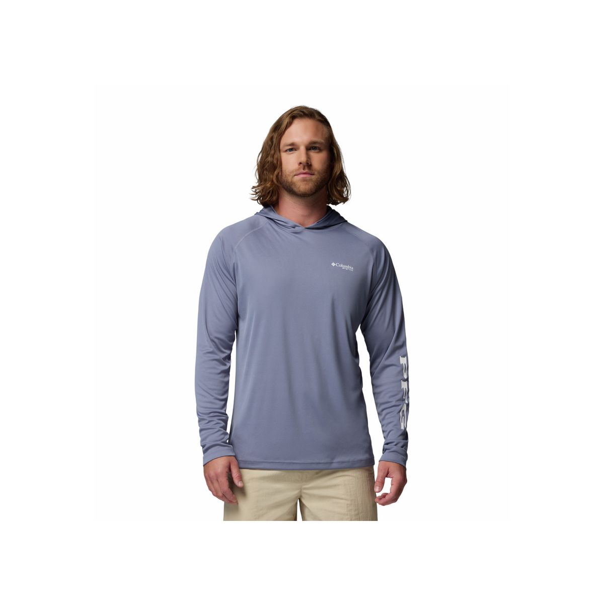 COLUMBIA - Camiseta Hombre Columbia TERMINAL TACKLE HOOD Morado COLUMBIA