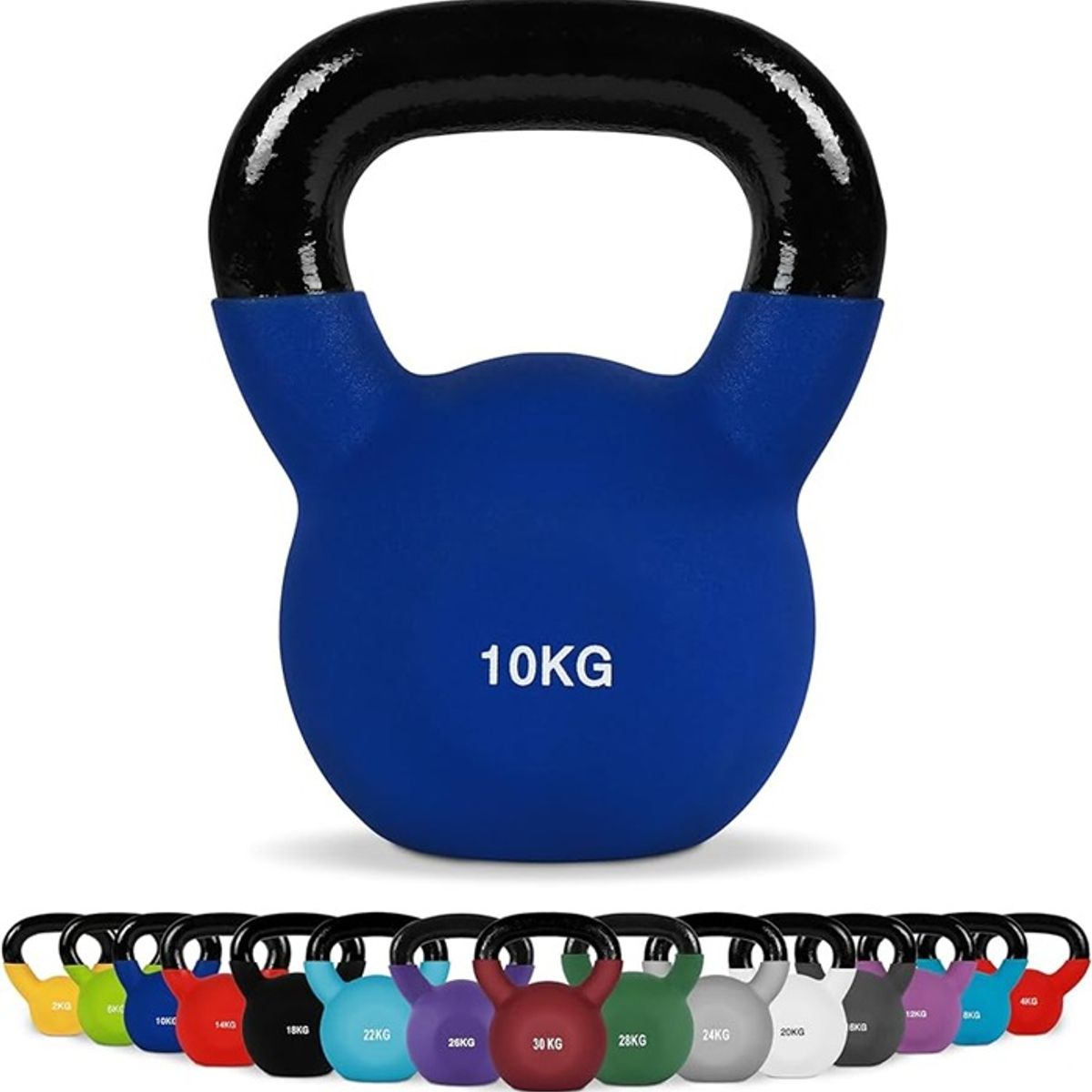 GENERICO - Mancuerna Pesa Rusa Kettlebell Neopreno 10 Kg Gym Color Surtido