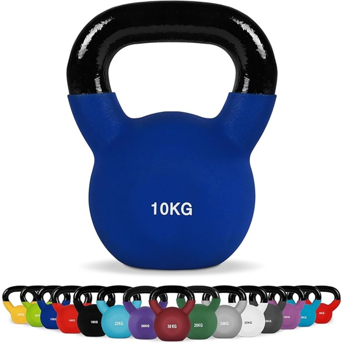 GENERICO - Mancuerna Pesa Rusa Kettlebell Neopreno 10 Kg Gym Color Surtido