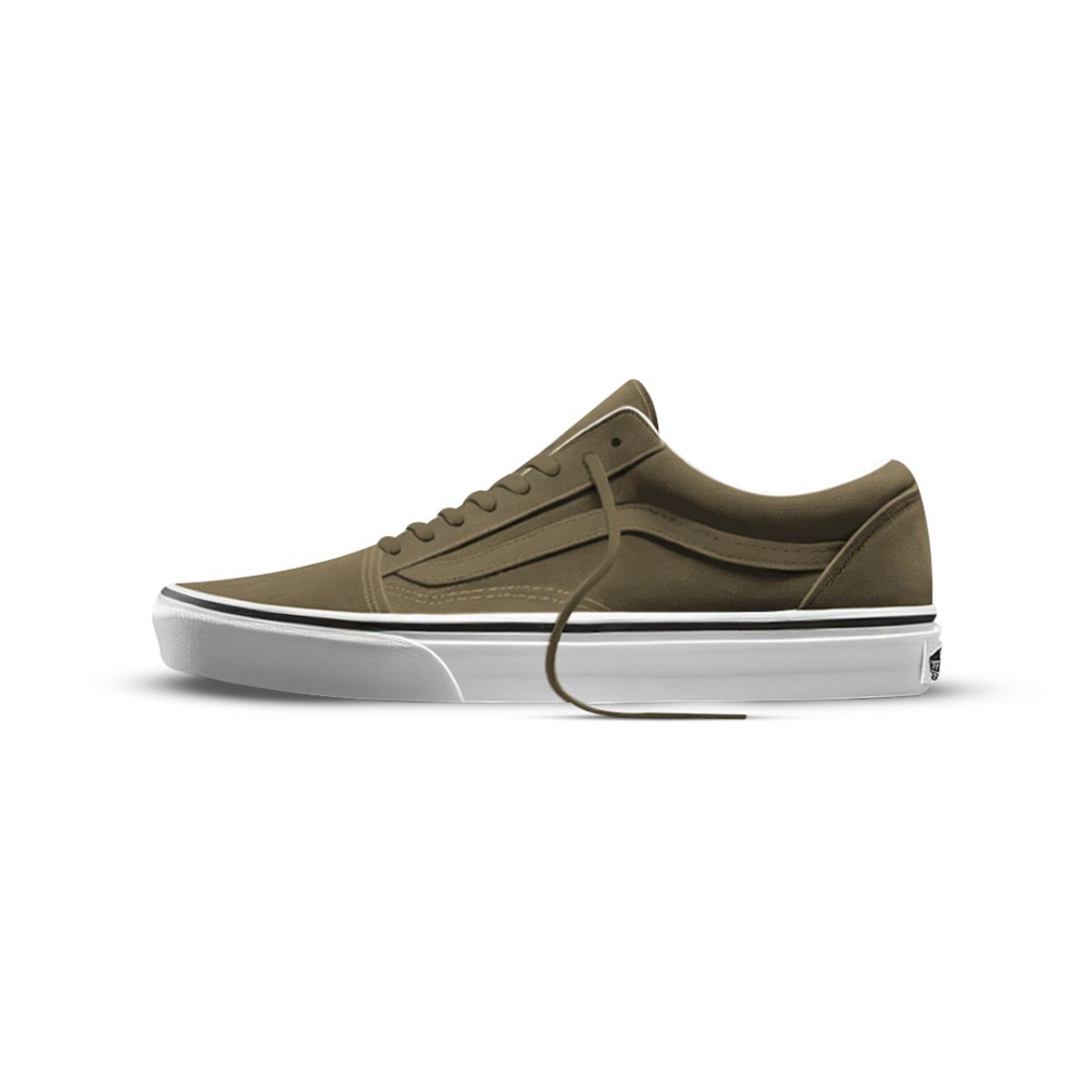 VANS - Tenis Hombre Vans Old Skool Olive/Blanco 2 VANS