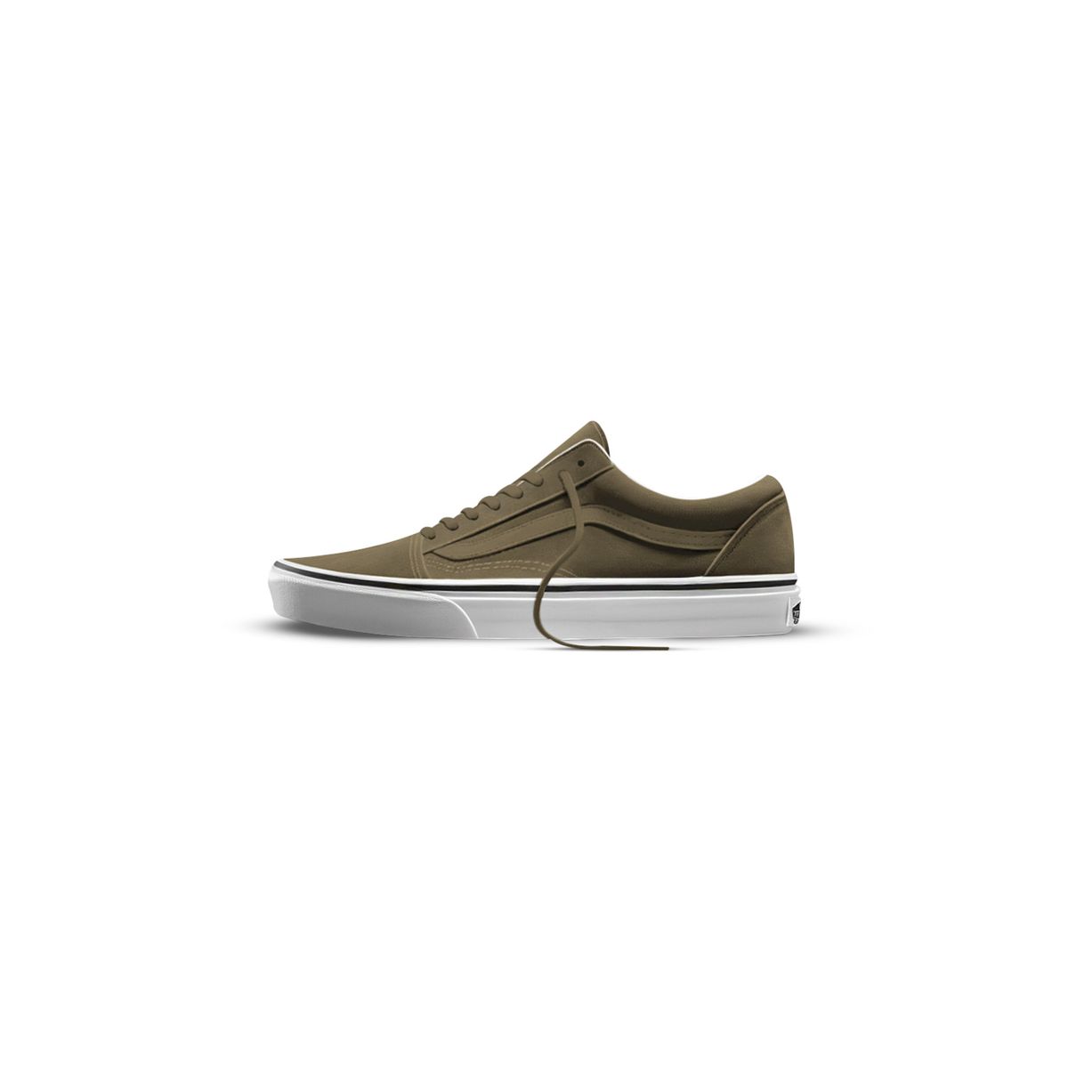 VANS - Tenis Hombre Vans Old Skool Olive/Blanco 2 VANS