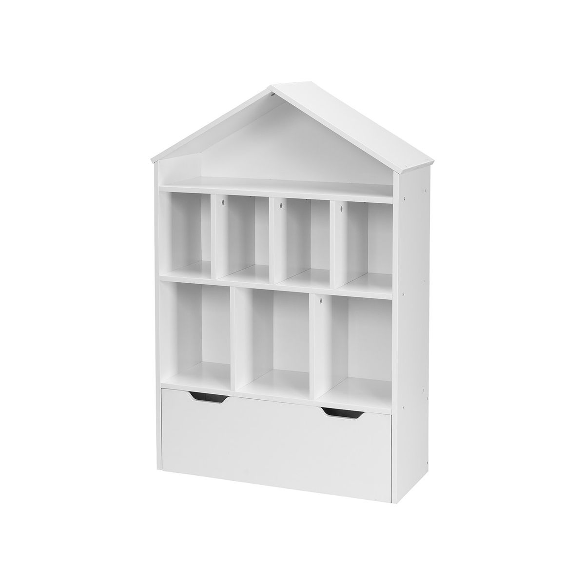 RELAN - Biblioteca Organizadora Para Niños Saga Relan Forma de Casita con Cajon y Estantes