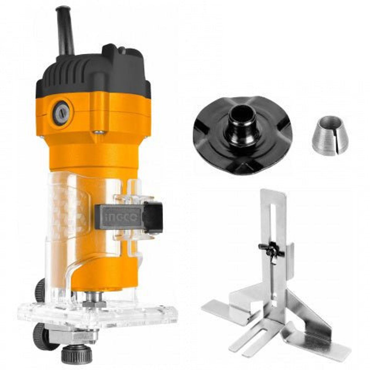 INGCO - Router de palma 600W Con Guias De Plantilla Ingco Uplm6001