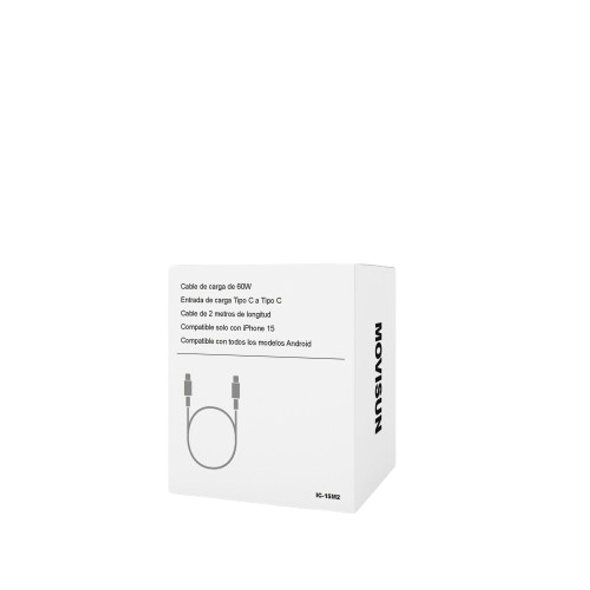 MOVISUN - Cable Tipo C a Tipo C IC-15 2MT 60W