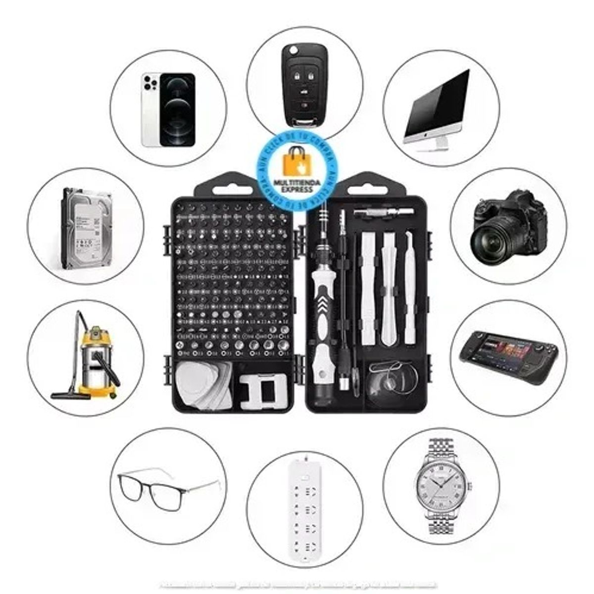 GENERICO - Set de Destornillador Puntas de Precision/Multiuso 115