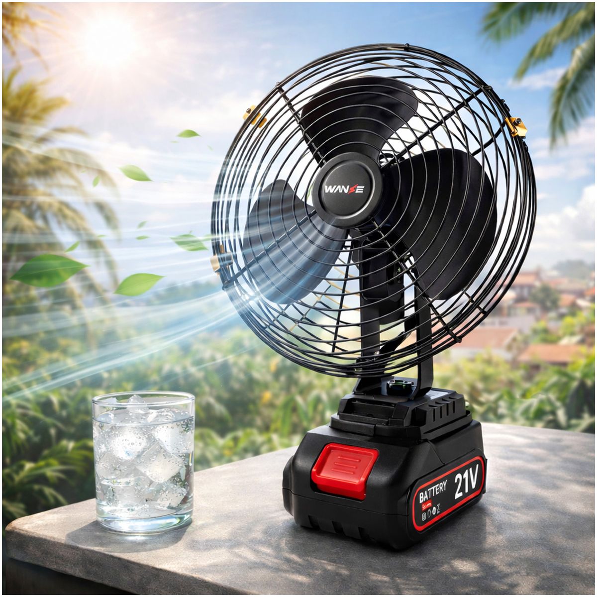 ONE PIXEL - Ventilador Portátil Con Bateria Recargable 2 Velocidades USB Inalambrico