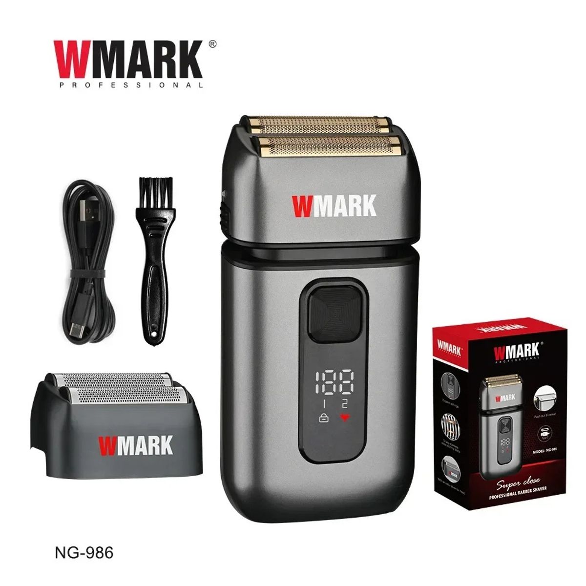 WMARK - Maquina De Corte Shaver Original E Inalámbrica WMARK NG986